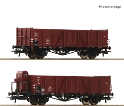 Roco 76289 2-teiliger Set: Offene Güterwagen, DB