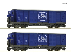 Roco 6640003 2-teiliger Set: Fahrradtransportwagen, ÖBB