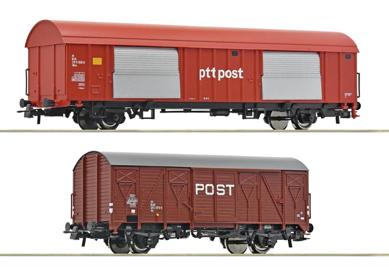Roco 6600074 2-teiliger Set: Postwagen, NS