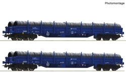 Roco 6600099 2-teiliger Set: Rungenwagen, PKP Cargo
