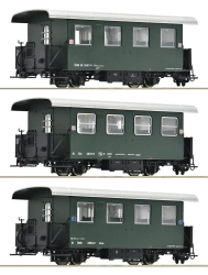 Roco 6240001 3-teiliger Set: Schmalspur-Personenwagen,...