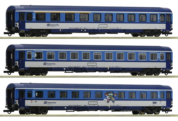 Roco 6200002 3-teiliger Set: Eurofima-Wagen, CD