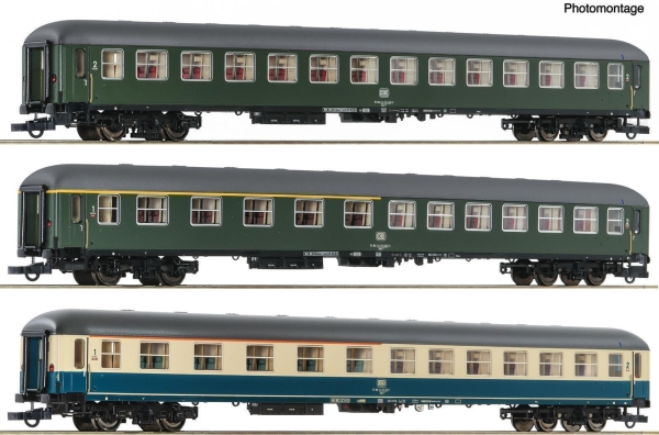 Roco 6200053 3-teiliger Set 3: D 377 „Hispania-Express“, DB