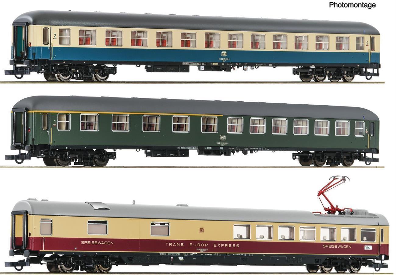 Roco 6200052 3-teiliger Set 2: D 377 „Hispania-Express“, DB