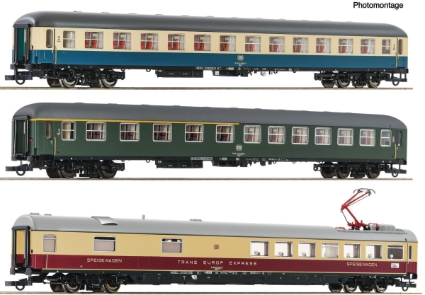 Roco 6200052 3-teiliger Set 2: D 377 „Hispania-Express“, DB