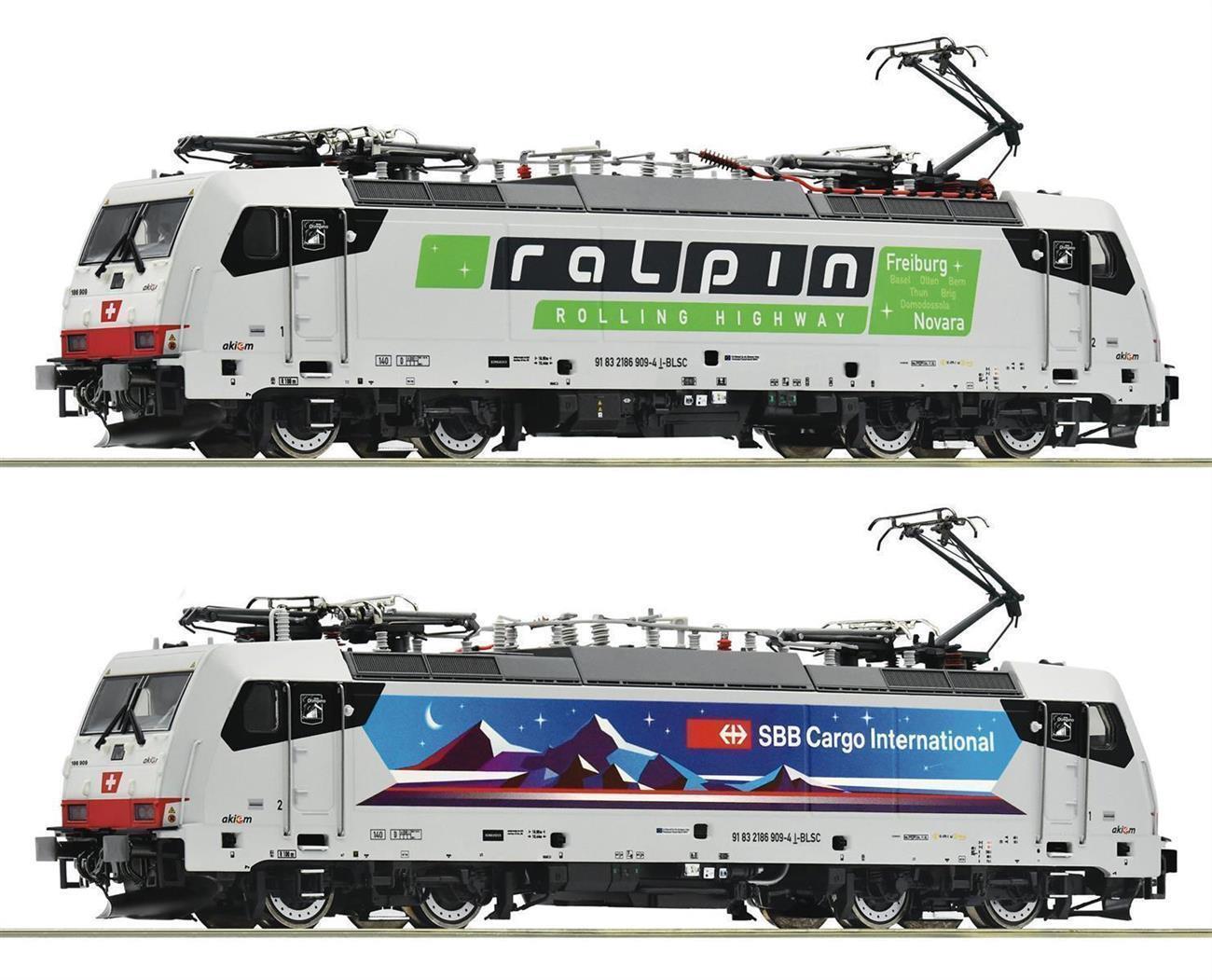 Roco 7510035 Elektrolokomotive 186 909-4 „Nightpiercer“, SBB/RAlpin - Sound Version
