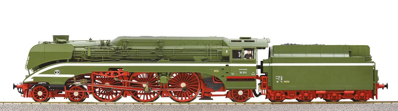 Roco 7110006 Schnellfahr-Dampflok 18 201 Kohle DR  -Sound Version