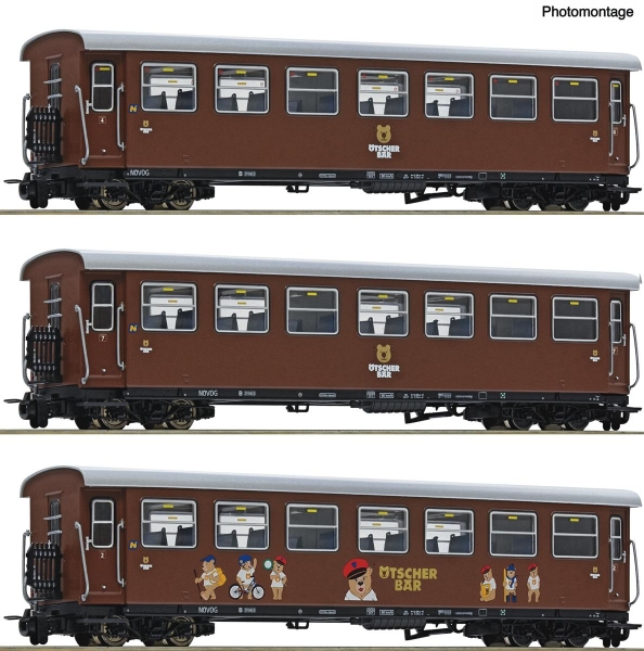 Roco 6240002 3-teiliger Set: Personenzug „Ötscherbär“, NÖVOG