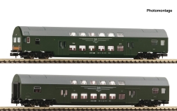 Fleischmann 6260041 2-teillig Set 1: Doppelstockwagen, DR