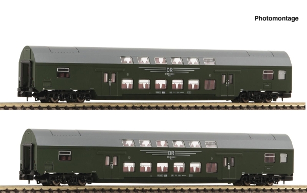 Fleischmann 6260042 2-teillig Set 2: Doppelstockwagen, DR