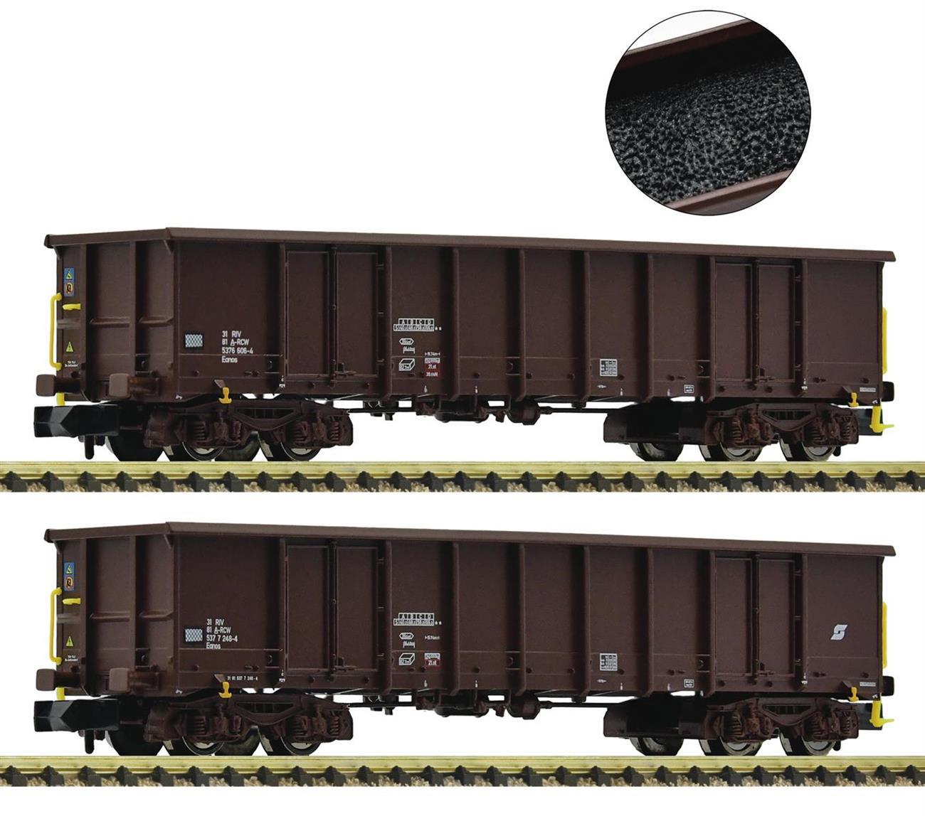 Fleischmann 6660020 2-teillig Set: Offene Güterwagen, ÖBB