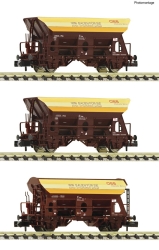 Fleischmann 6660057 3-teilig Set: Schotterwagen, ÖBB