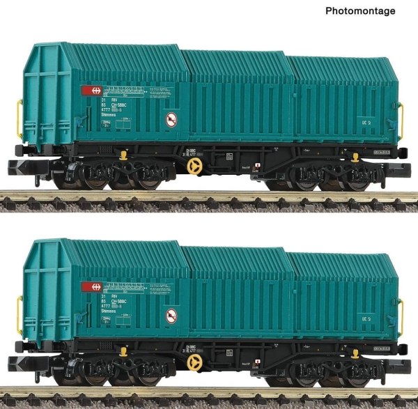 Fleischmann 6660037 2-teillig Set: Teleskophaubenwagen, SBB