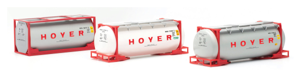 Herpa 076500-006 Set mit drei Tankcontainern "HOYER"