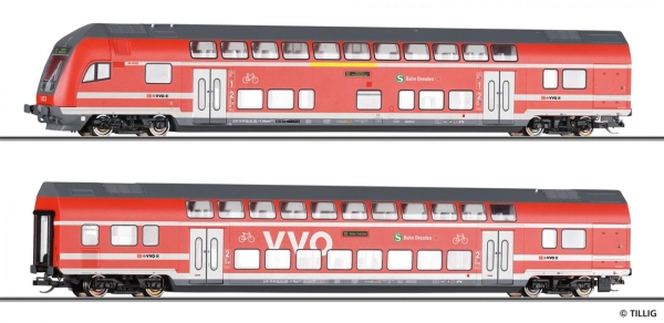 Tillig 01088 Reisezugwagenset „S-Bahn Dresden“ der DB AG