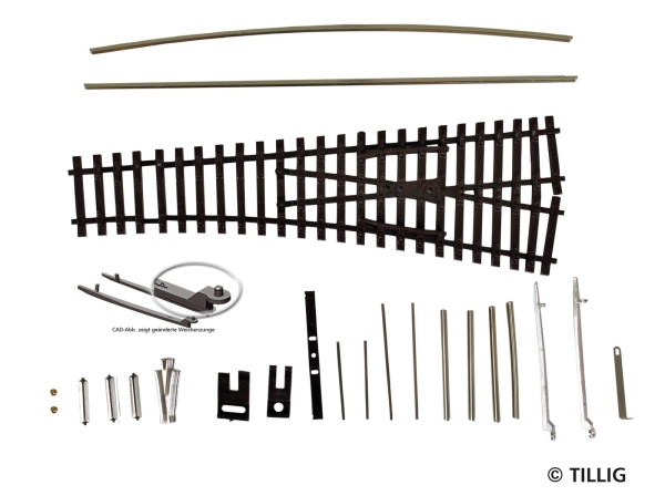 Tillig 83435 EW1 Bausatz rechts 15°