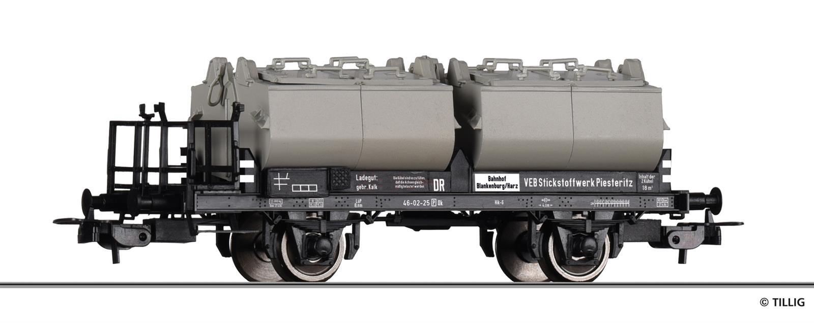 Tillig 77046 Kalkkübelwagen der DR