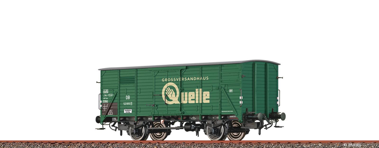 Brawa 50955  Gedeckter Güterwagen G10 "Quelle" DB