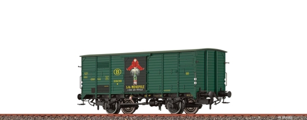 Brawa 50995  Gedeckter Güterwagen "SPA Monopole" SNCB