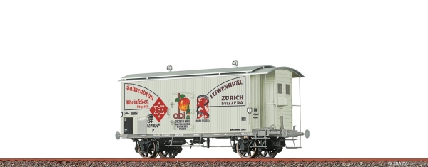 Brawa 50972  Gedeckter Güterwagen K2 „Salmenbräu/Löwenbräu” SBB