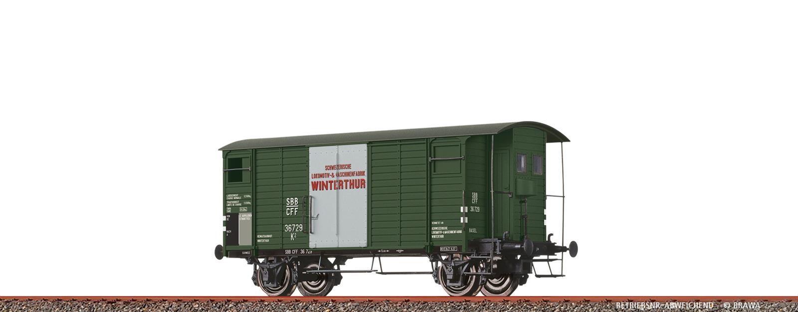 Brawa 50990  Gedeckter Güterwagen K2 "SLM Winterthur" SBB