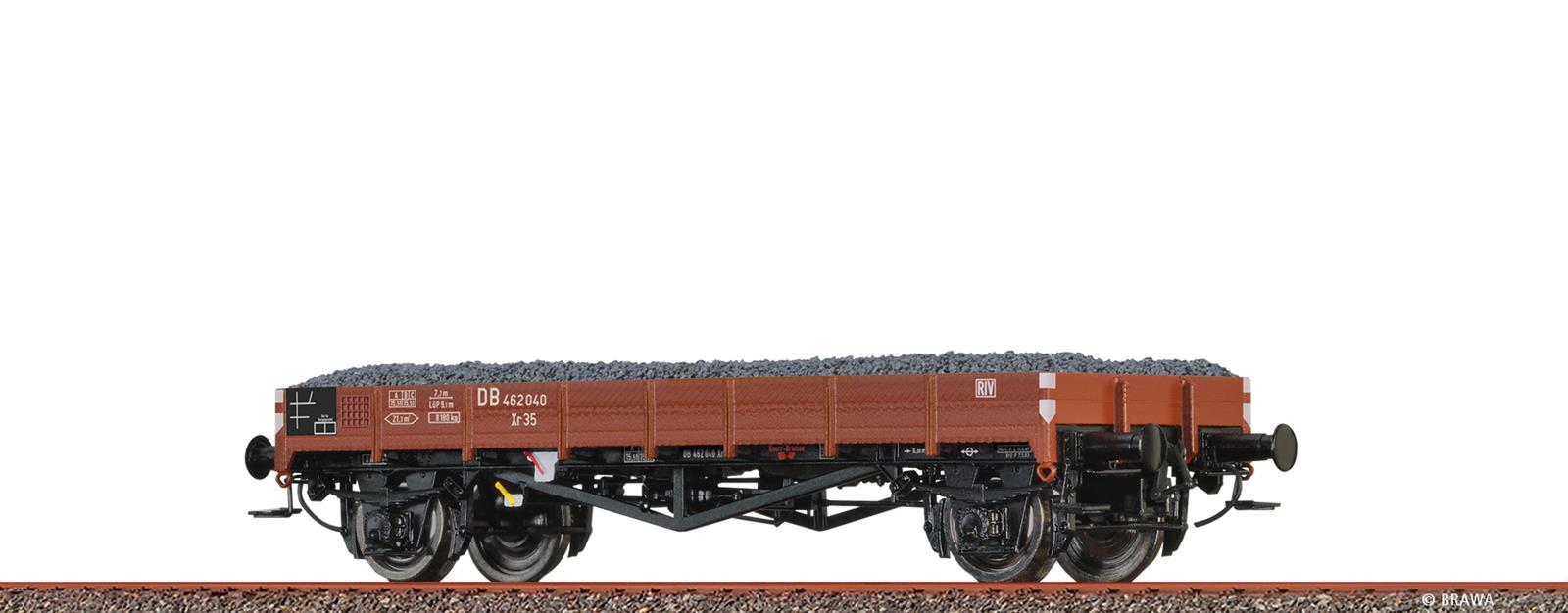 Brawa 49359  Flachwagen Xr35 DB, mit Ladegut "Schotter"