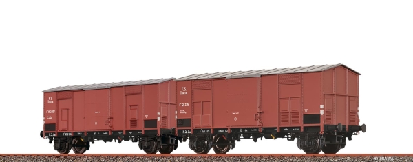 Brawa 48572 Spitzdachwagen FC FS, 2er-Einheit