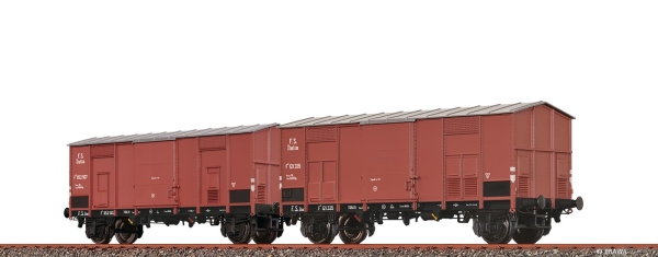 Brawa 48572  Spitzdachwagen FC FS, 2er-Einheit