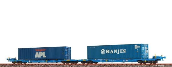 Brawa 48110  Containerwagen Sffggmrrss36 "APL / HANJIN" AAE