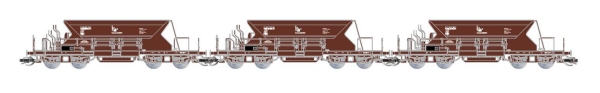 Arnold HN9746 3-teiliges Set Selbstentladewagen Fac125 der DR