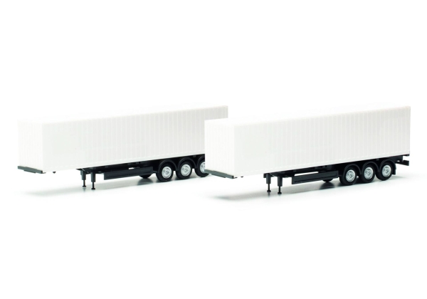 Herpa 085748 Teileservice 40ft Container-Auflieger Spur TT (2 Stück)