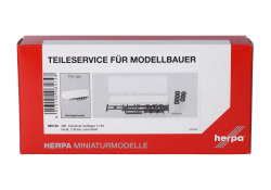 Herpa 085748 Teileservice 40ft Container-Auflieger Spur...