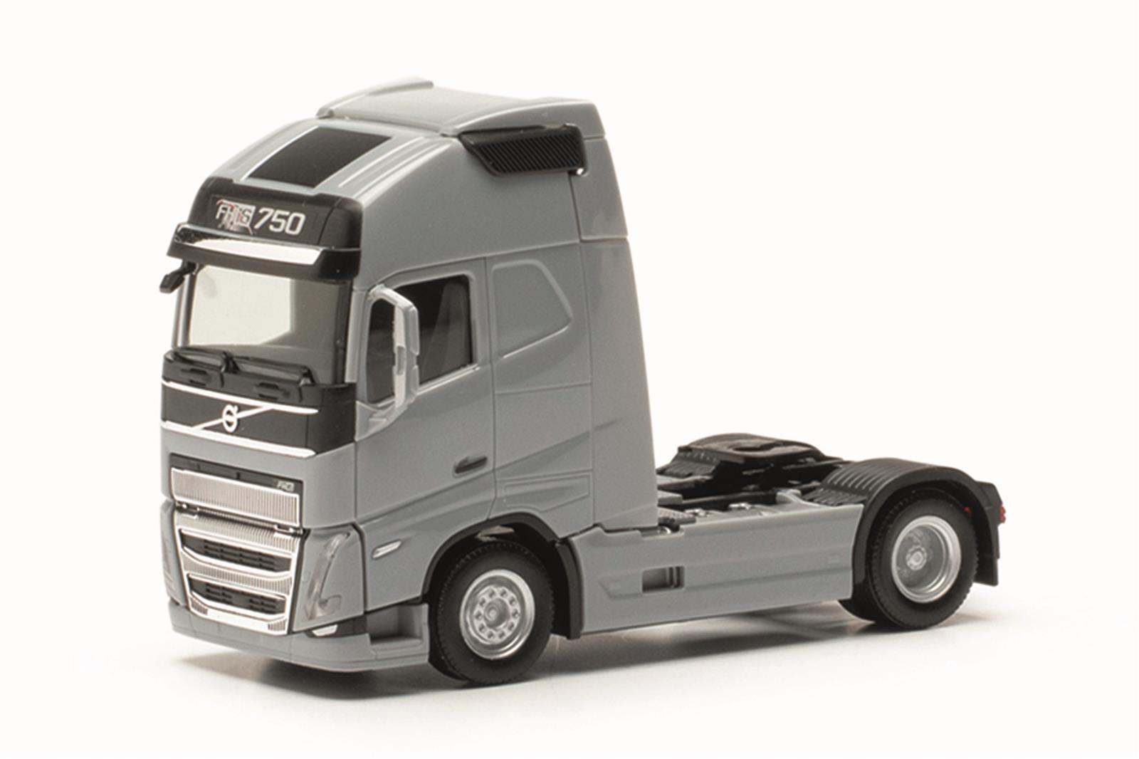 Herpa 313353-003 Volvo FH 16 Gl. XL 2020 Solozugmaschine 2achs, silbergrau