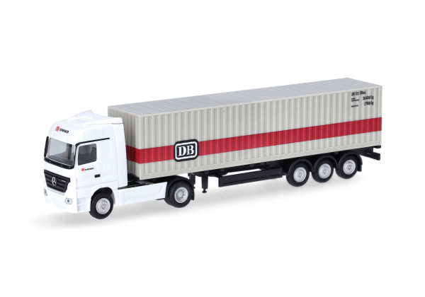 Herpa 066846 Mercedes-Benz Actros Container-Sattelzug "Deutsche Bahn"