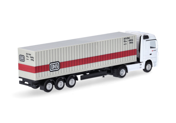 Herpa 066846 Mercedes-Benz Actros Container-Sattelzug "Deutsche Bahn"