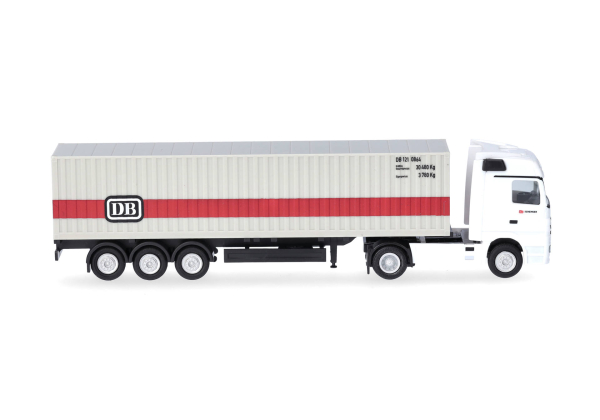 Herpa 066846 Mercedes-Benz Actros Container-Sattelzug "Deutsche Bahn"