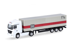 Herpa 066846 Mercedes-Benz Actros Container-Sattelzug...