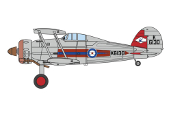 Herpa 81AC122 Gloster Gladiator RAF 72 Sq