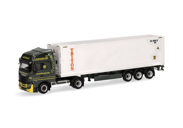 Herpa 317146 Iveco S-Way LNG Container-Sattelzug "Ancotrans/TRITON" (Hamburg)