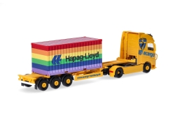 Herpa 317436 Volvo FH Gl. XL 2020 Container-Sattelzug...