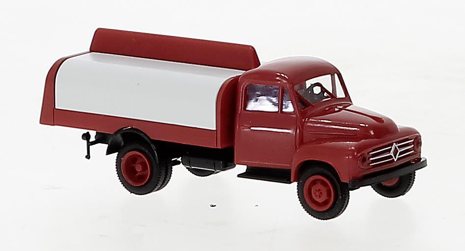 Brekina 38034 Borgward B 1500 Getränkeaufbau rot, schwarz, 1954,
