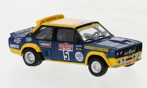 Brekina 22658 Fiat 131 Abarth 1977, Olio Fiat, Rally San Remo, W.Röhrl, 5,