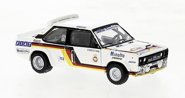 Brekina 22662 Fiat 131 Abarth 1980, Fiat Minolta, Rally Hunsrück, W.Röhrl, 1,