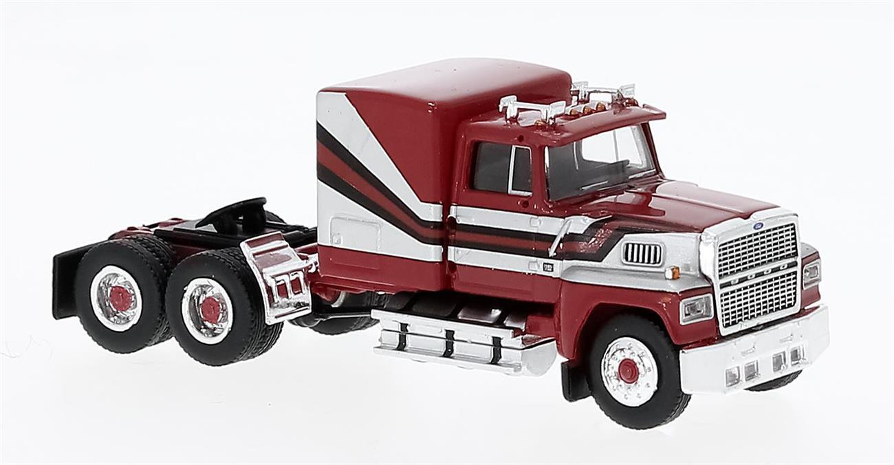 Brekina 85875 Ford LTL 9000 rot, silber, 1978,