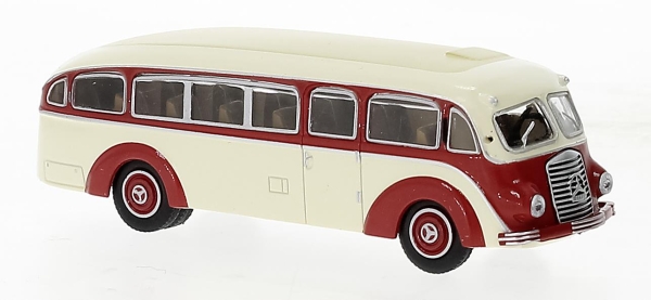 Brekina 52430 Mercedes LO 3500 hellbeige, rot, 1936,