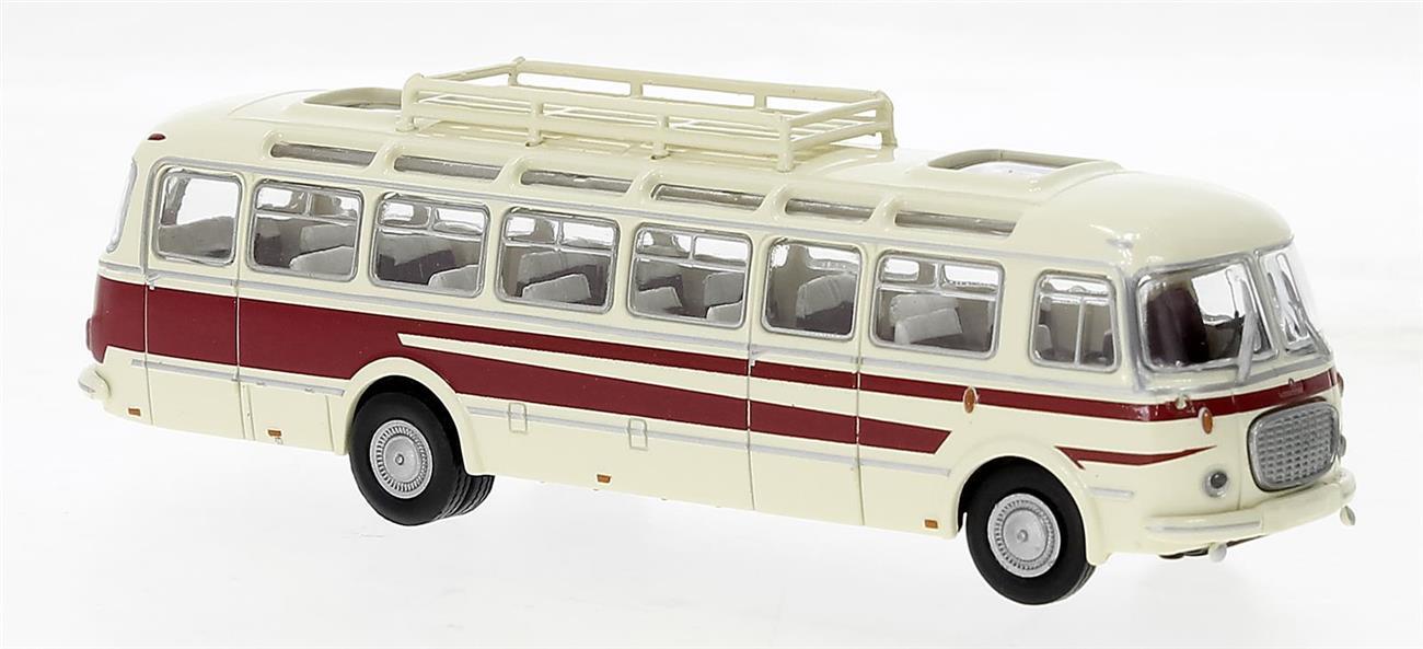 Brekina 58235 Skoda 706 RTO Lux hellbeige, dunkelrot,