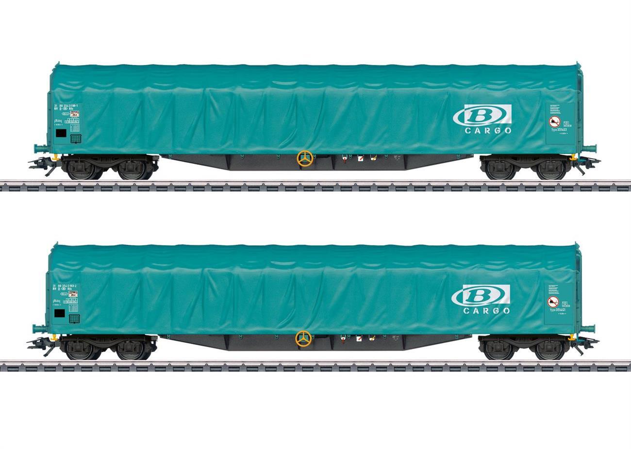 Märklin 047164 Schiebeplanenwagen-Set Rils