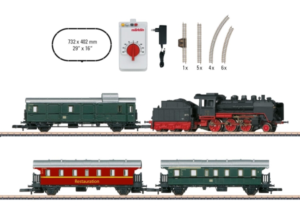 Märklin 081874 Startpackung "Museumspersonenzug" mit Dampflok BR 24