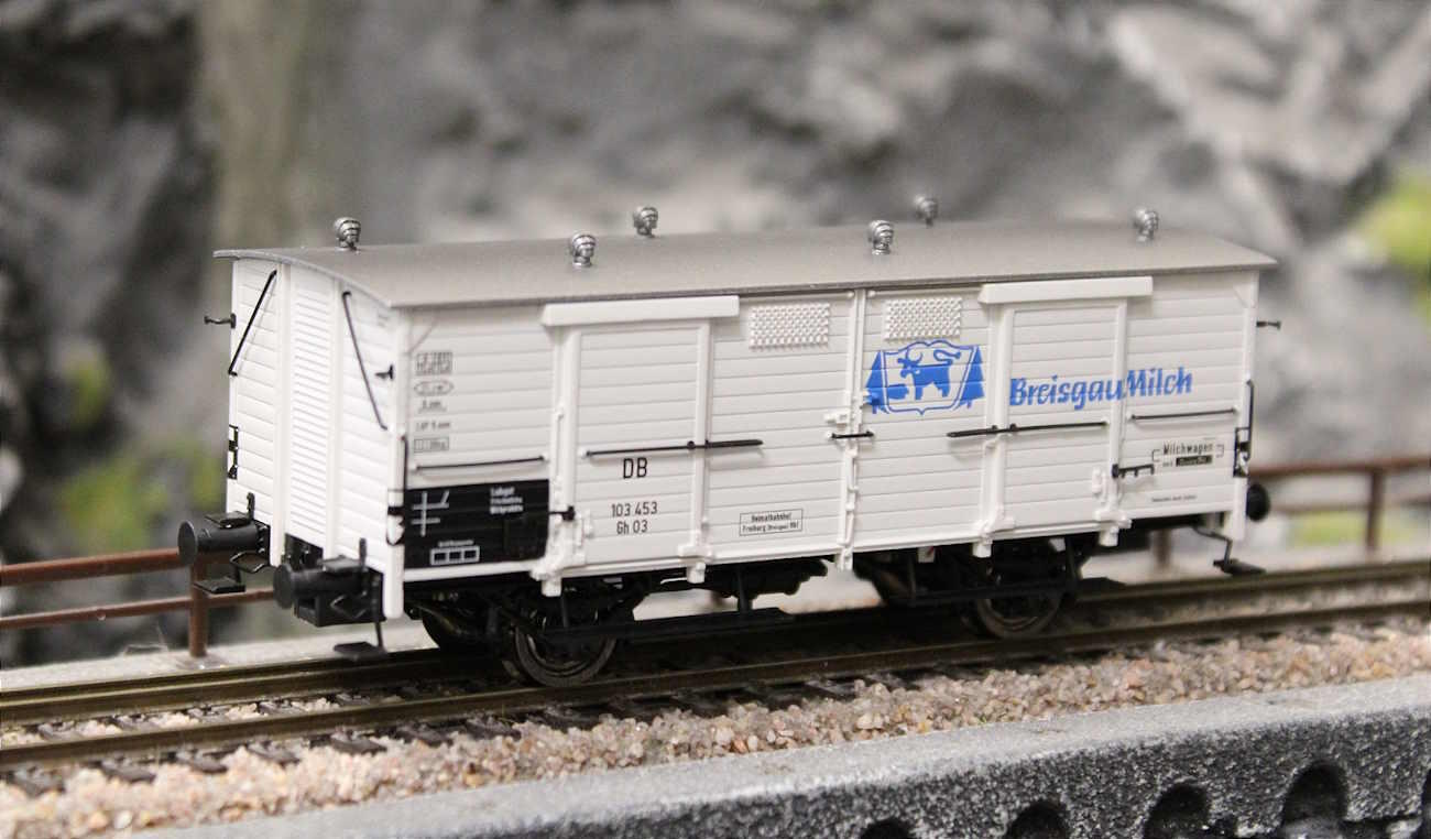 Brawa 50359 Milchwagen Gh03 "Breisgau Milch" der DB