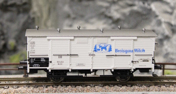 Brawa 50359 Milchwagen Gh03 "Breisgau Milch" der DB